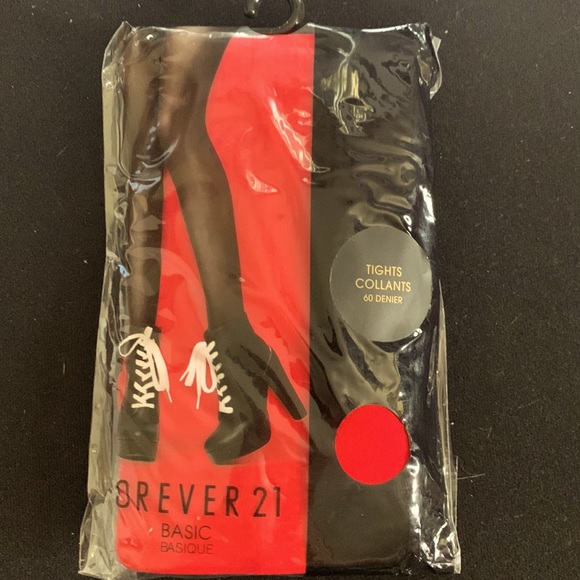 Forever 21 basic red tights - Picture 1 of 2